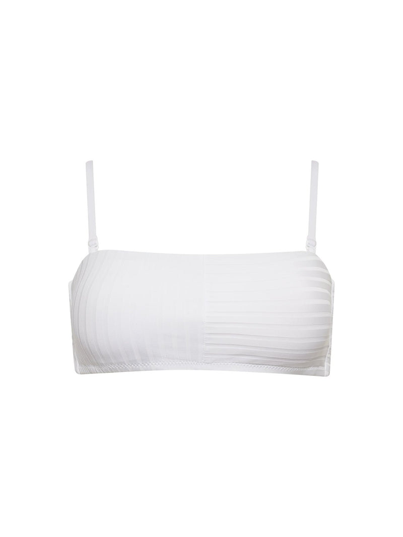 Refresh Rib Bandeau Bikini Top White alt 4