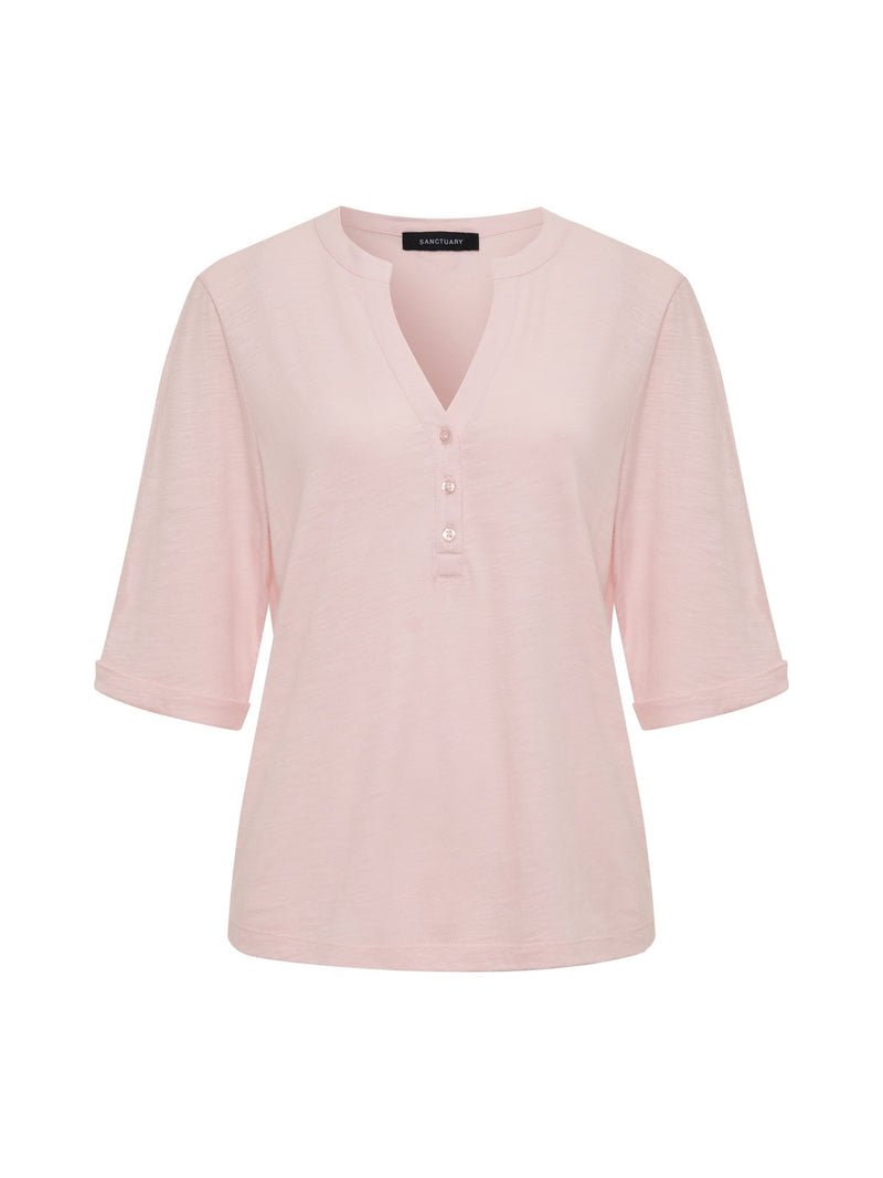 Rolled Sleeve Tee Oxygen Pink alt 5