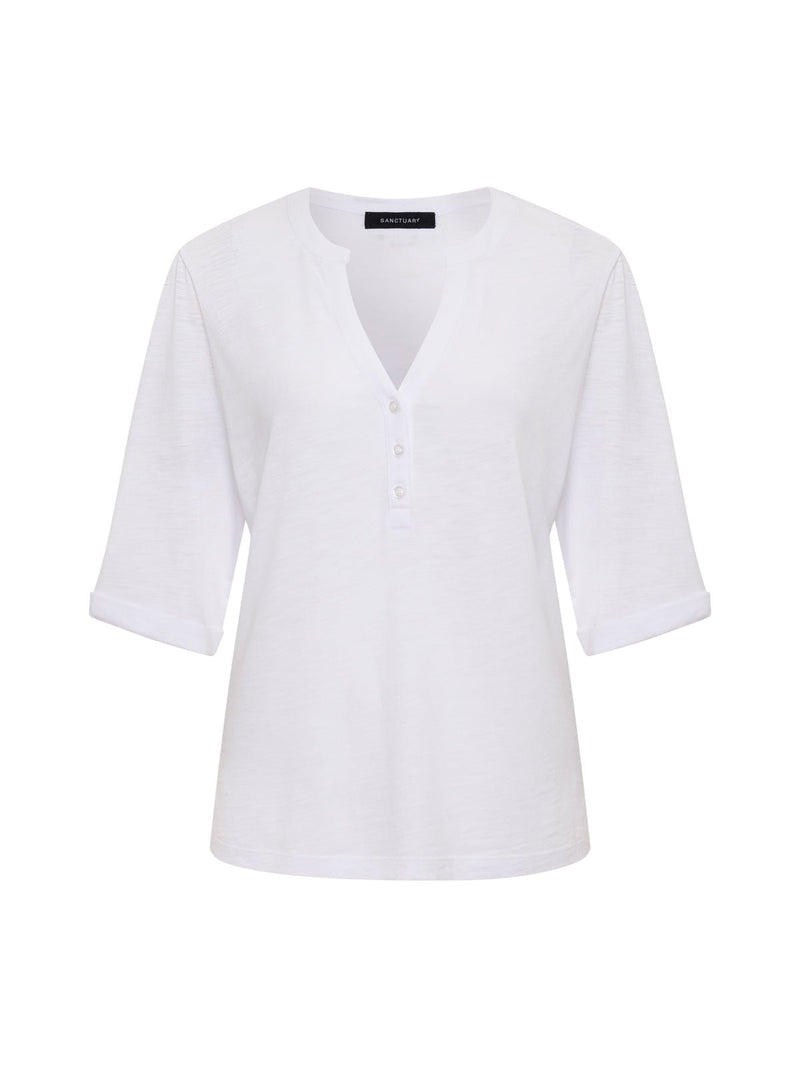 Rolled Sleeve Tee White alt 6