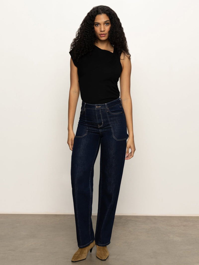 Shoulder Twist Top Black alt 6