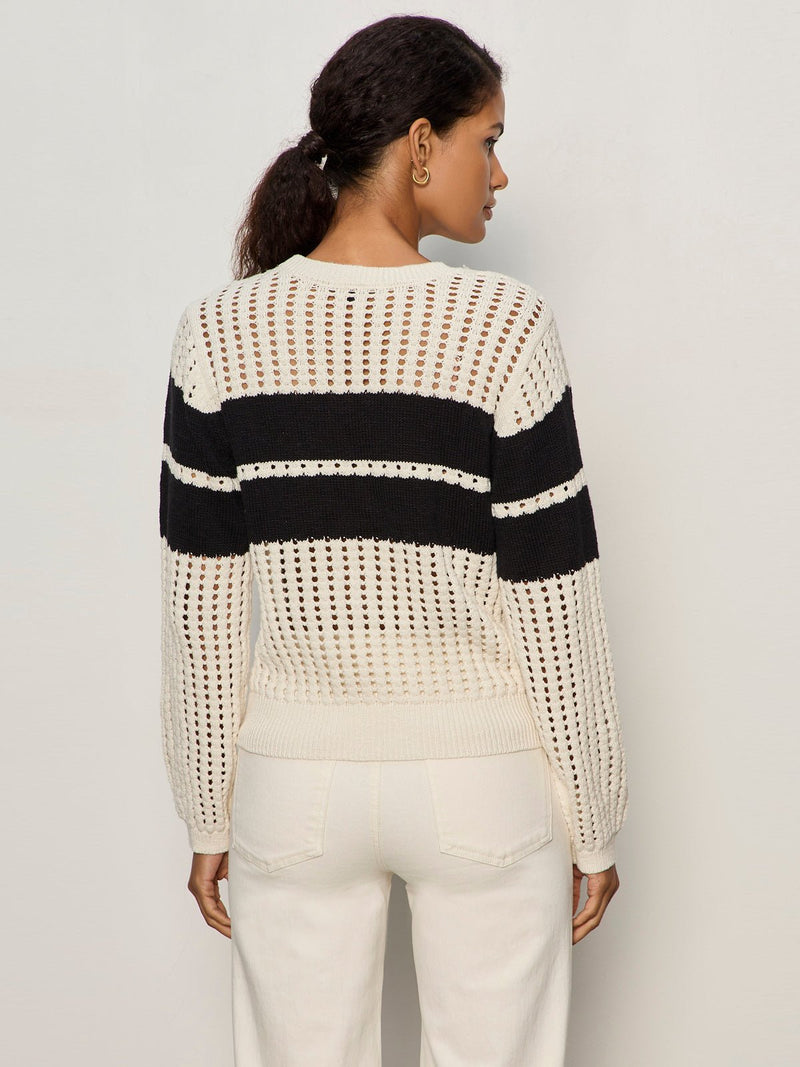 Sporty Openwork Popover Collagen with Black alt 1