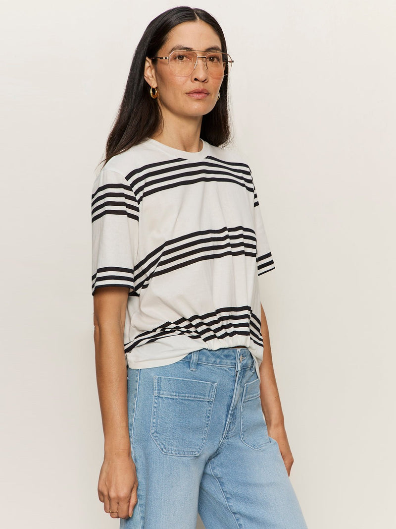 Tuck It Under Tee Chalk / Black Stripe alt 2