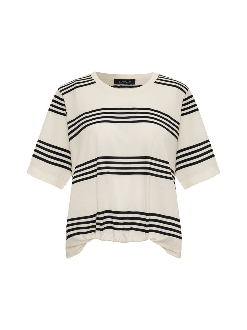 Tuck It Under Tee Chalk / Black Stripe alt 5
