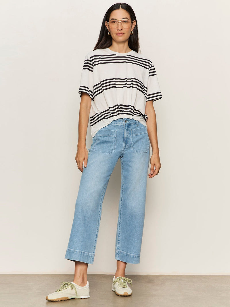 Tuck It Under Tee Chalk / Black Stripe alt 4