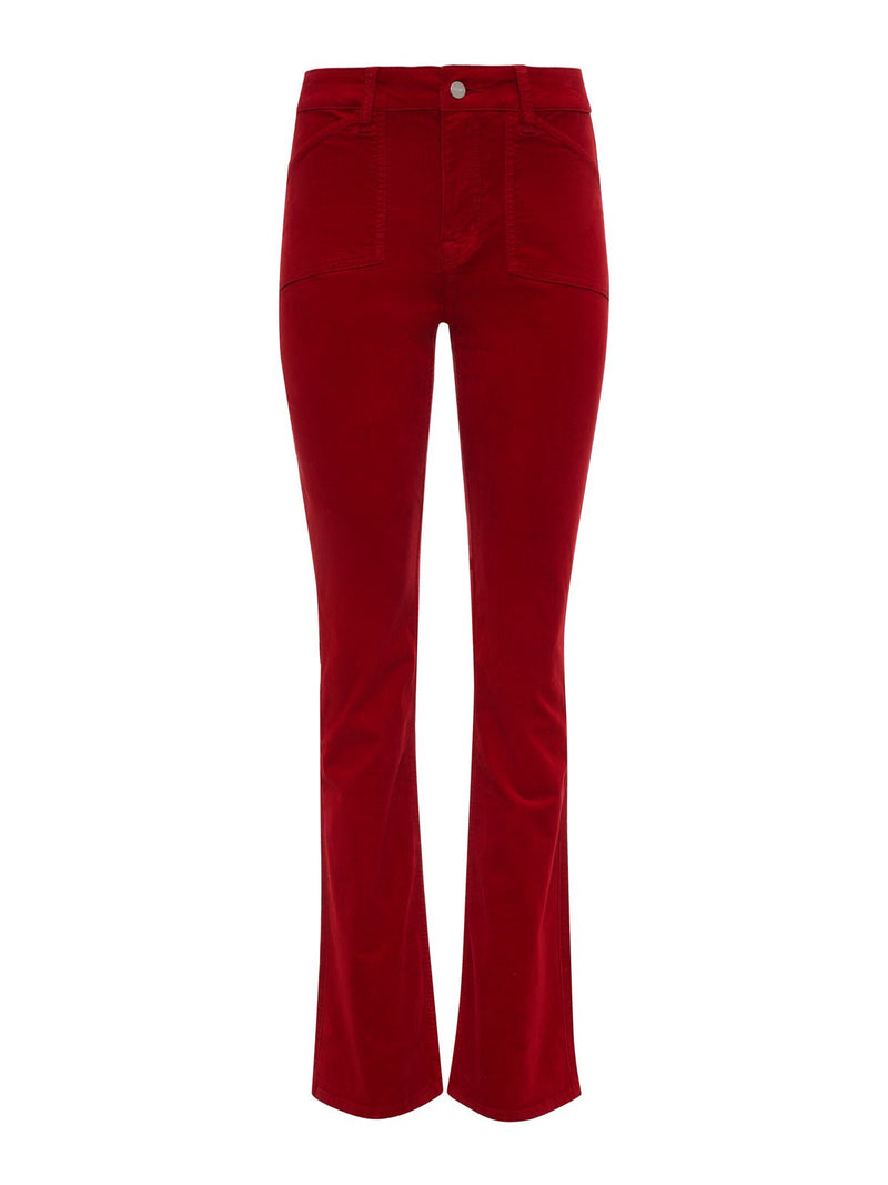 Velveteen Brook Bootcut Pant Cherry Lacquer Petite Sizing alt 6