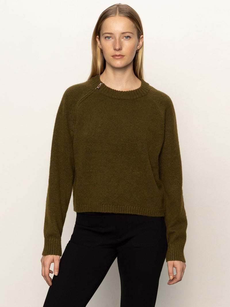 Zip It Sweater Dirty Martini alt 1