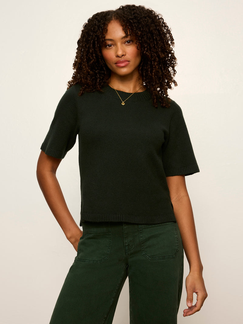 Perfect Sweater Tee Forest