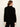 Color Block Mock Neck Pullover Black / Bone