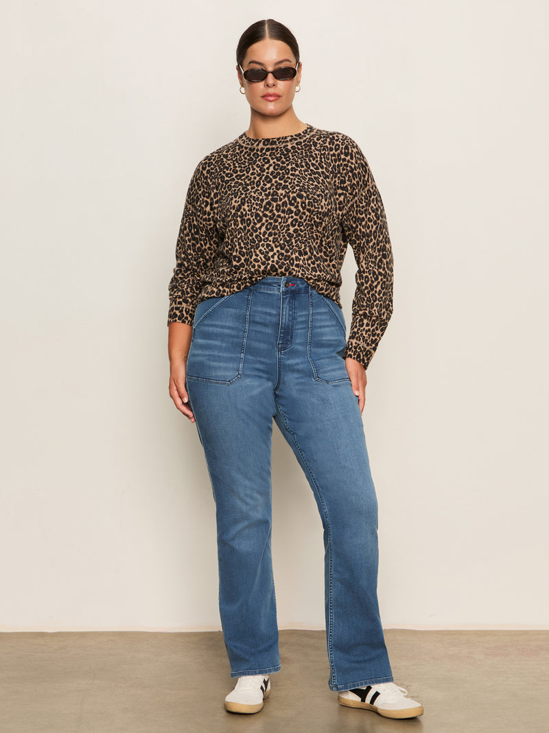 Sculpted Hayden Bootcut Jean Lucky Streak Extended Sizing alt 1
