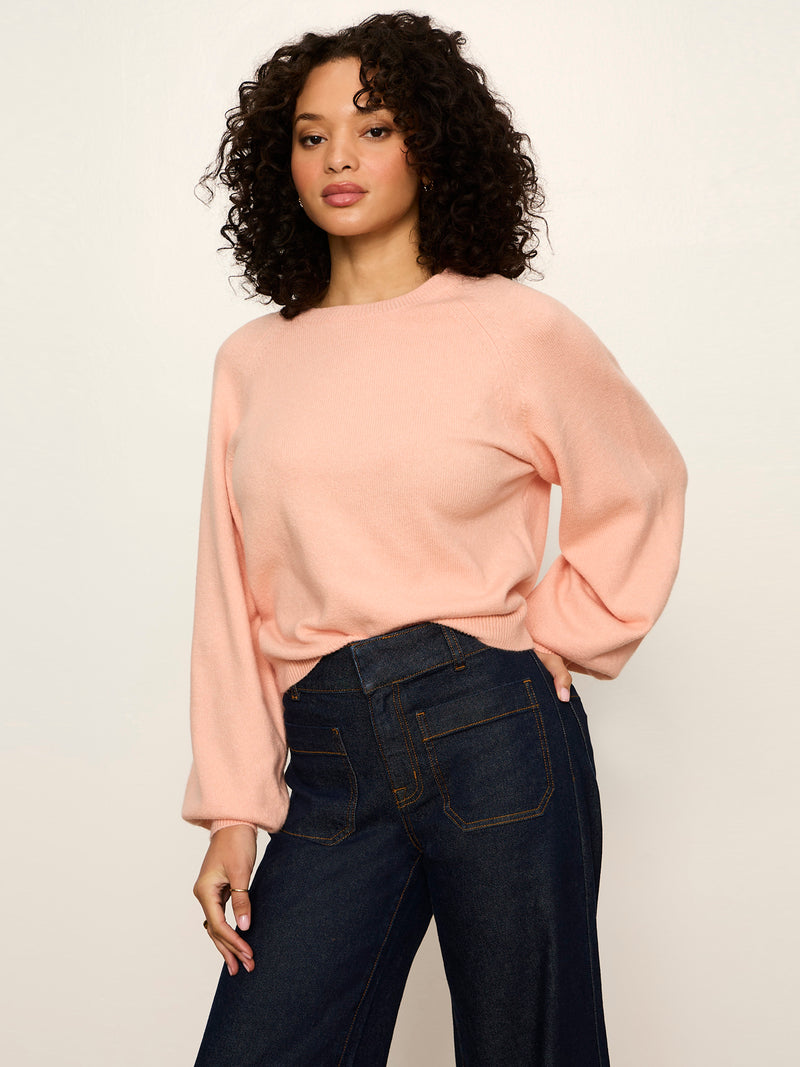 Soft Popover Sweater Light Persimmon