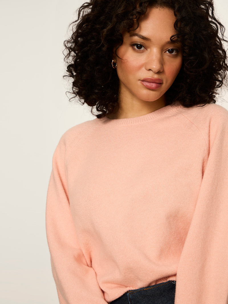 Soft Popover Sweater Light Persimmon alt 4
