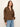 Avery Beaded Crop Shirt Toffee Plaid