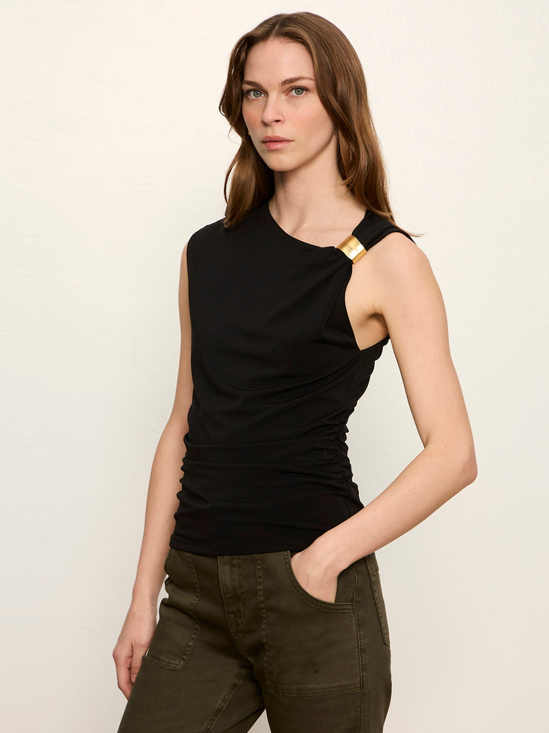 Revelry Asymmetrical Top Black alt 1