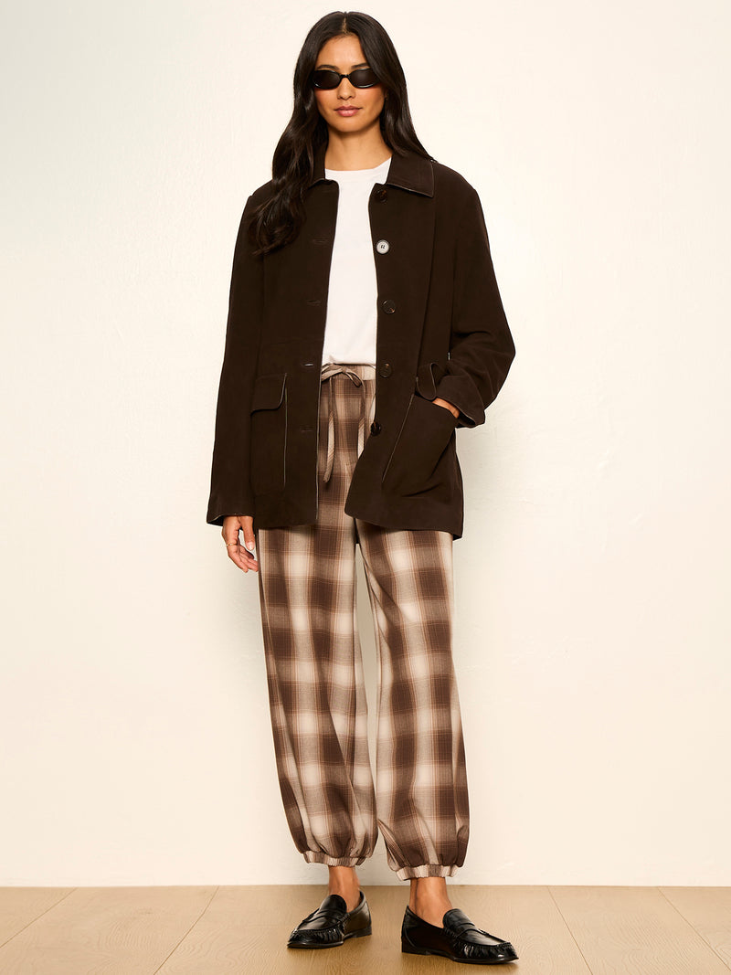 Float On Ballon Pant Cocoa Powder Plaid alt 5