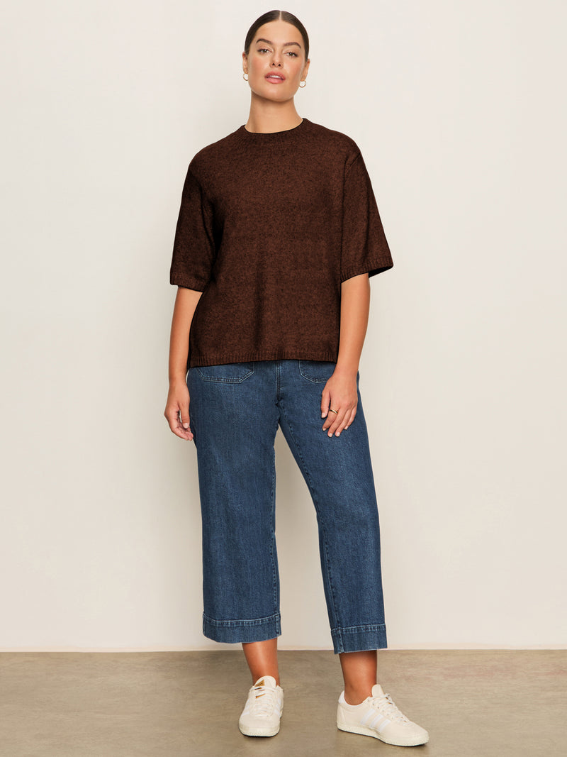 Perfect Sweater Tee Chicory Extended Sizing alt 4