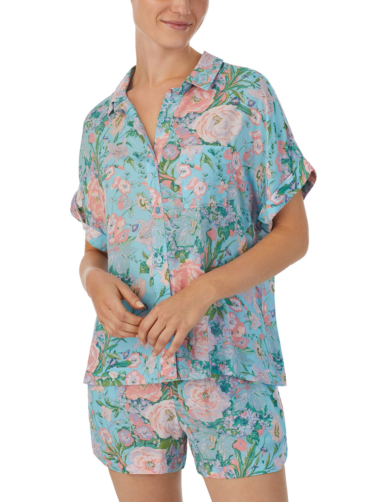 peace of mind ecru sweater short loungewear set main image 0