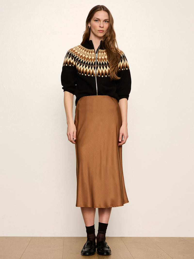 Everyday Midi Skirt Cocoa Powder alt 4