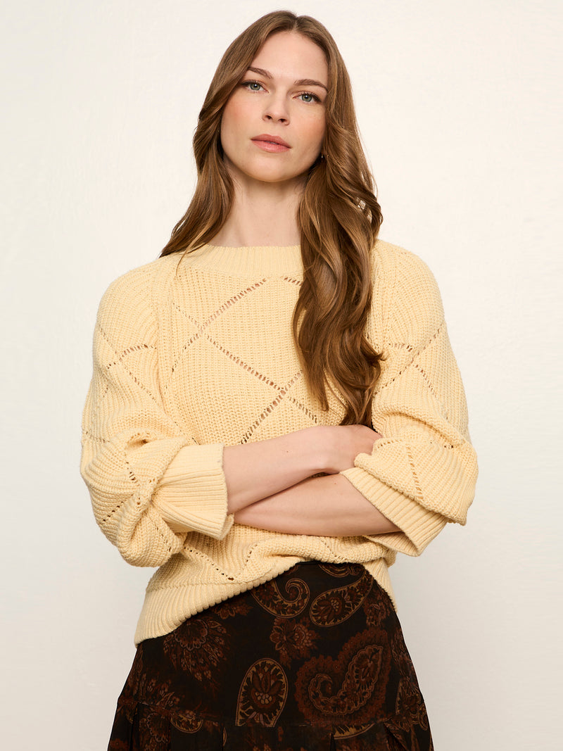 Diamond Stitch Popover Light Goldie
