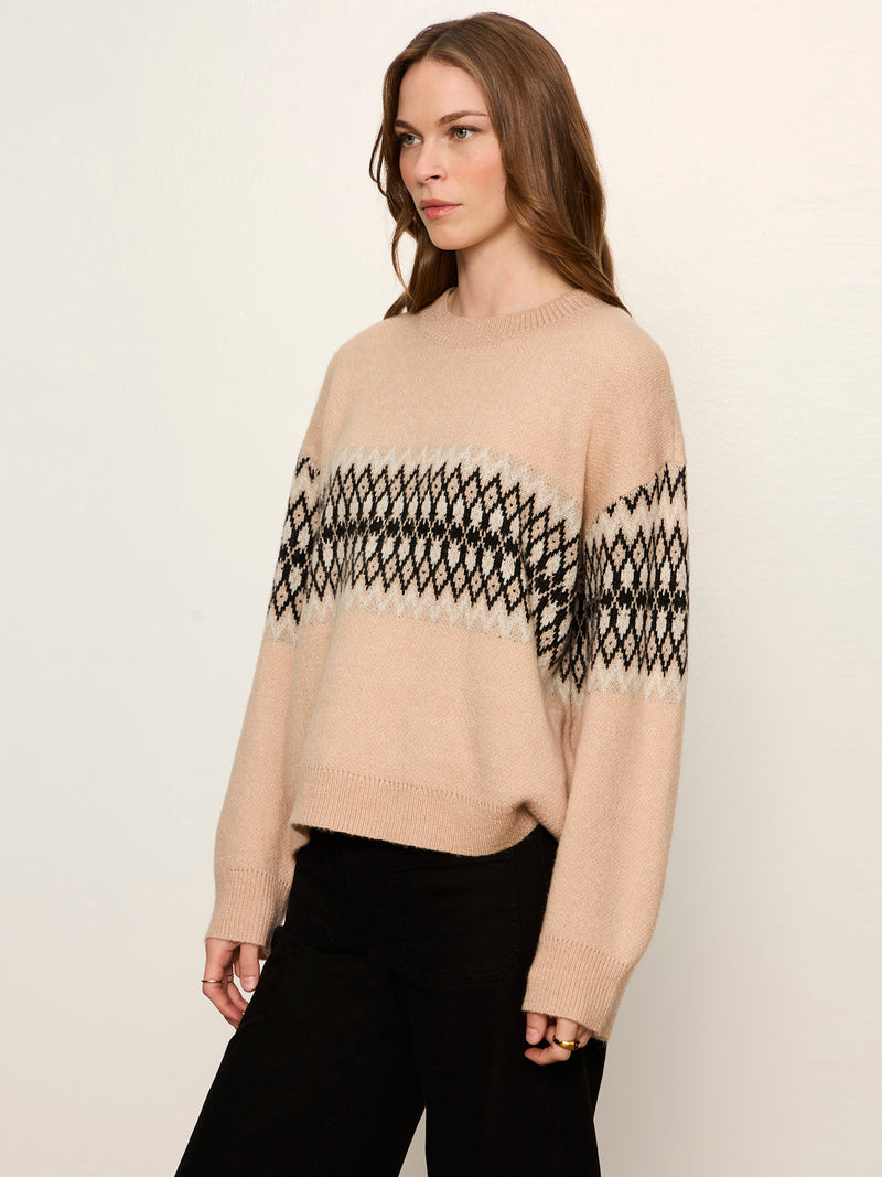 Argyle Crew Pullover Hazelnut Argyle alt 2