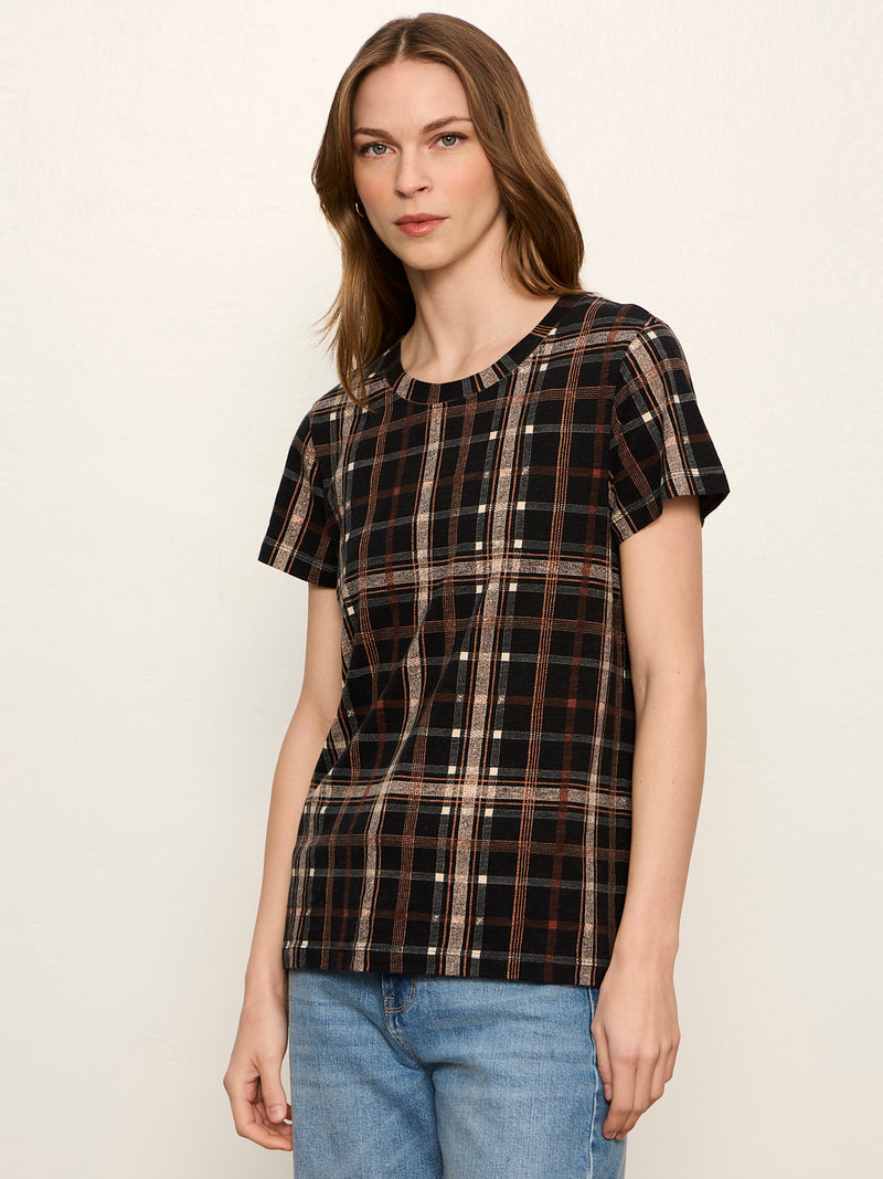 The Perfect Tee Cinder Plaid alt 1