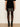 Broadway Suede Leather Skirt Black