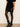 Broadway Suede Leather Skirt Black