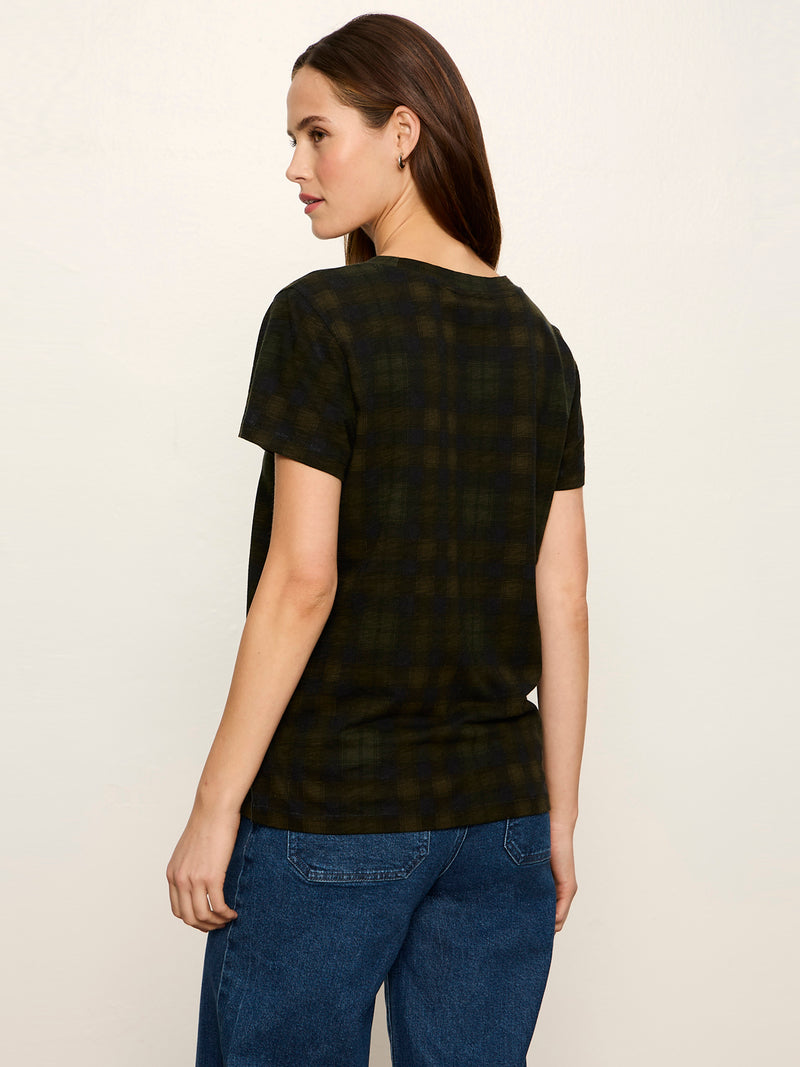The Perfect Tee Forest Plaid alt 5
