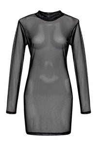 See It Through Cover-Up Dress Black