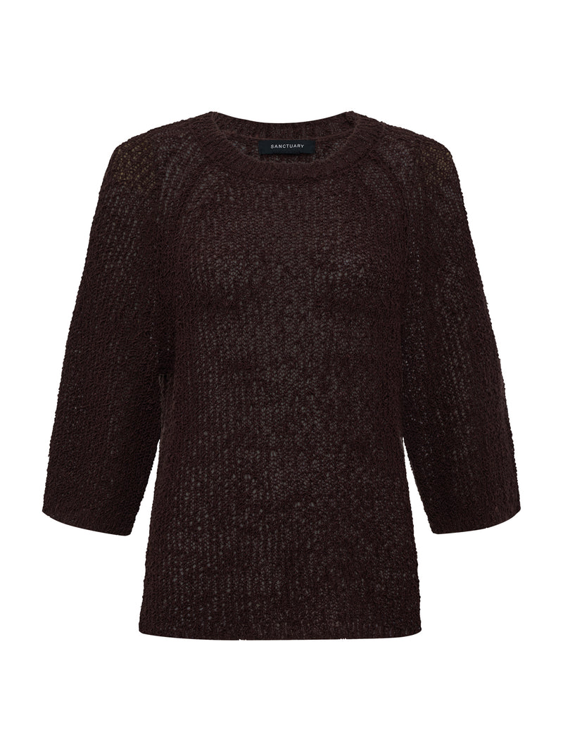 Raglan Sweater Tee Rich Soil alt 5
