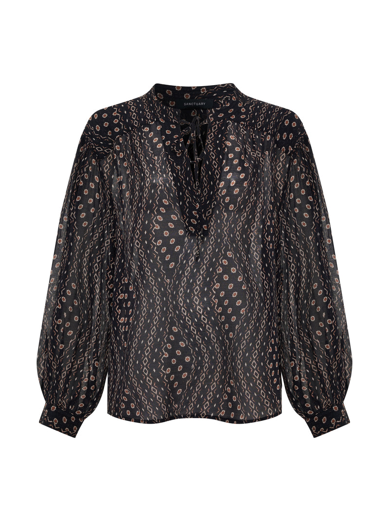 Joyride Relaxed Volume Blouse Rhythmic alt 5