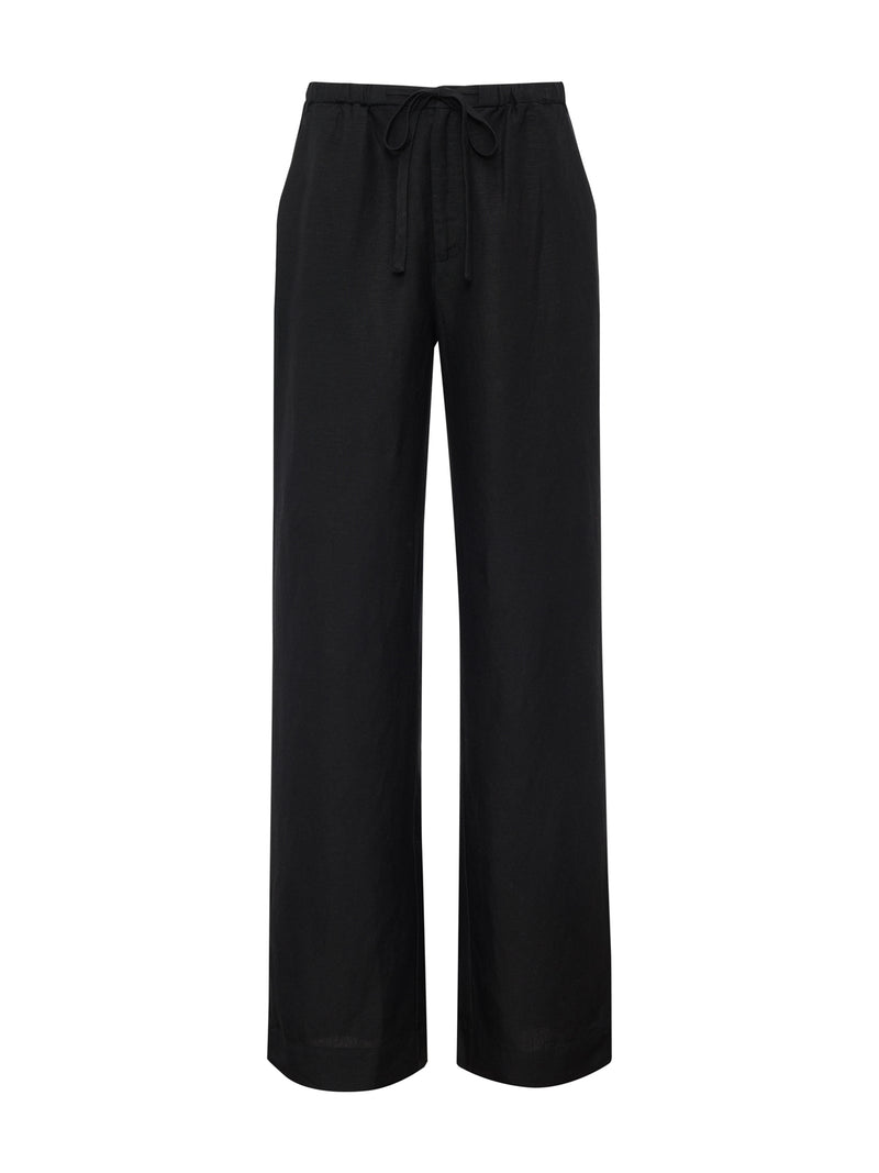 Shoreline Linen Pant Black alt 4