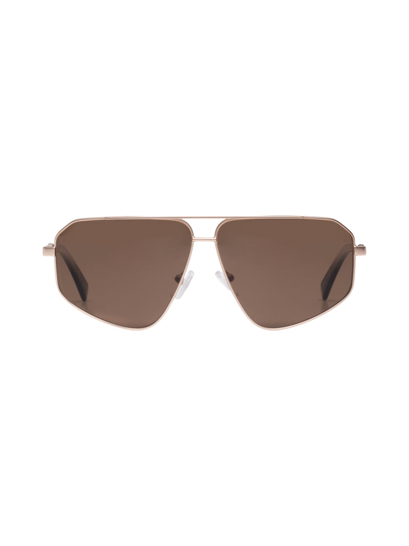 NuBhoeme Aviator Sunglasses in Matte Gold