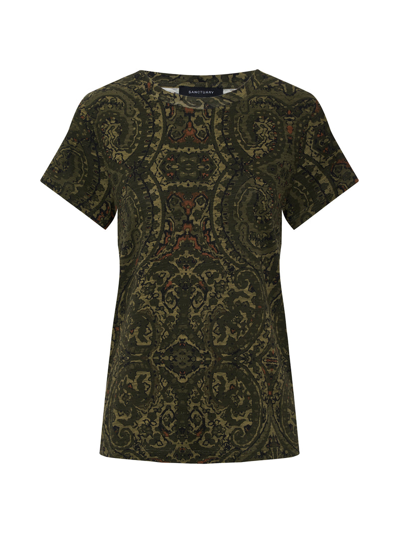 The Perfect Tee Midnight Moss Extended Sizing