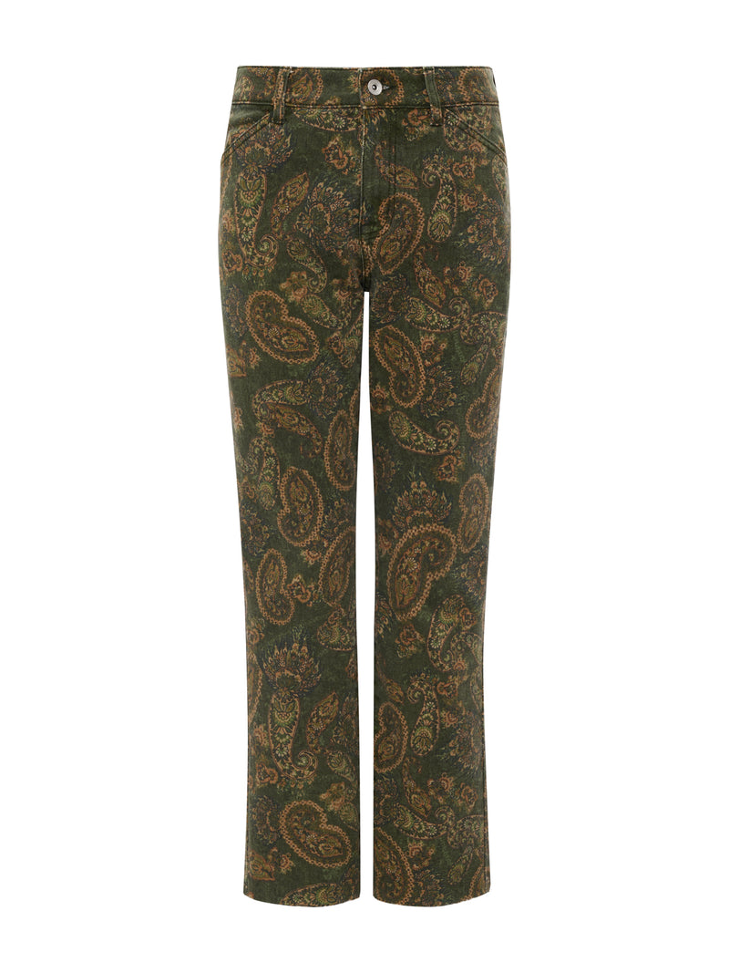 Cadence 90's Straight Crop Jean Washed Decoratif alt 5