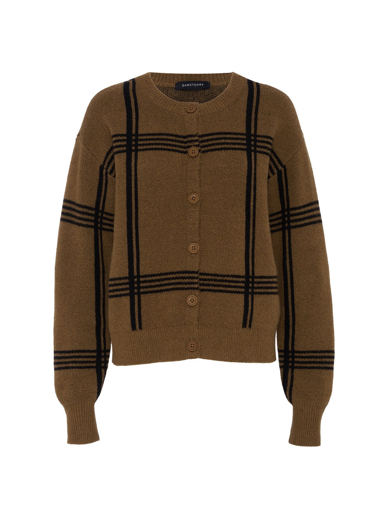 Must-Have Cardi Cocoa Powder / Black Plaid alt 5