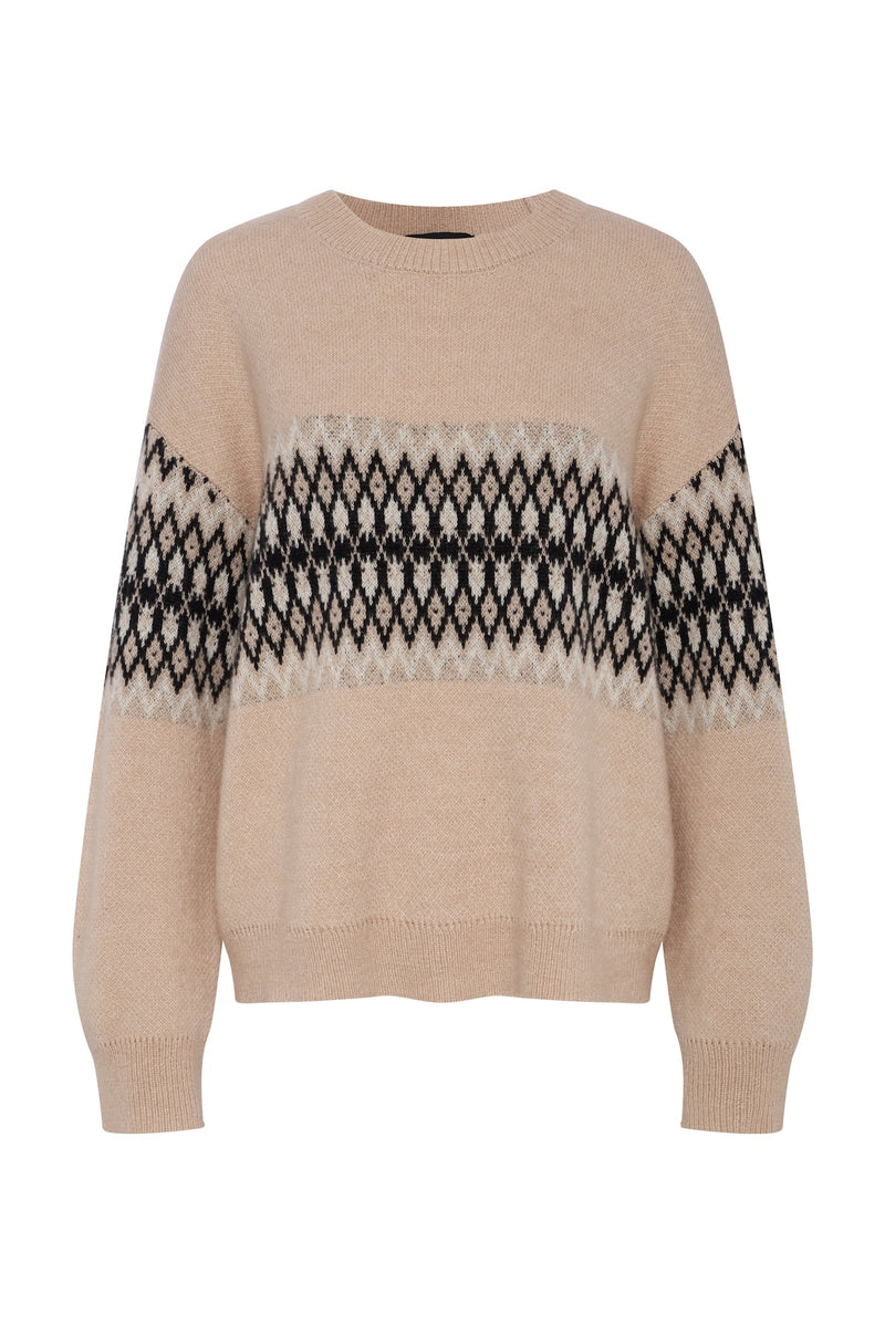 Argyle Crew Pullover Hazelnut Argyle alt 5