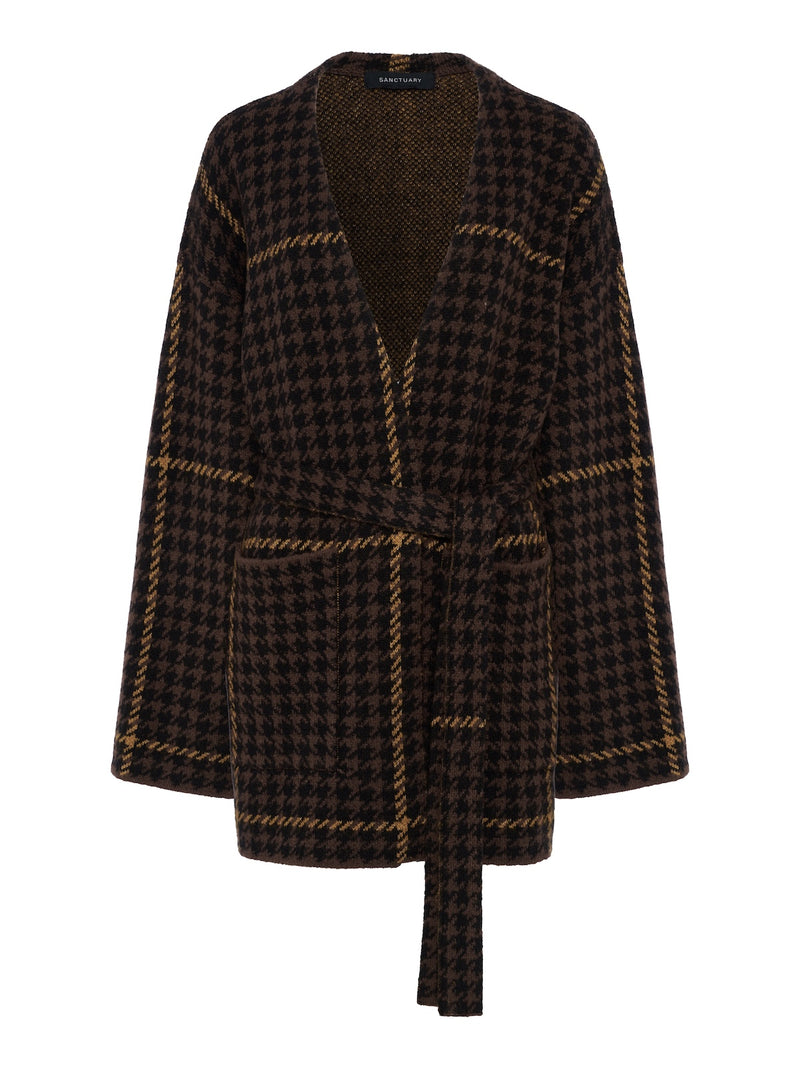 Jacquard Coatigan Golden Plaid alt 6