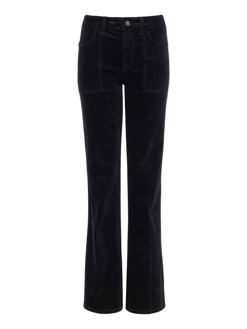 Play Date Velveteen Bootcut Pant Black Extended Sizing alt 5