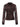 Fitted Mesh Button Down Top Cocoa Paisley