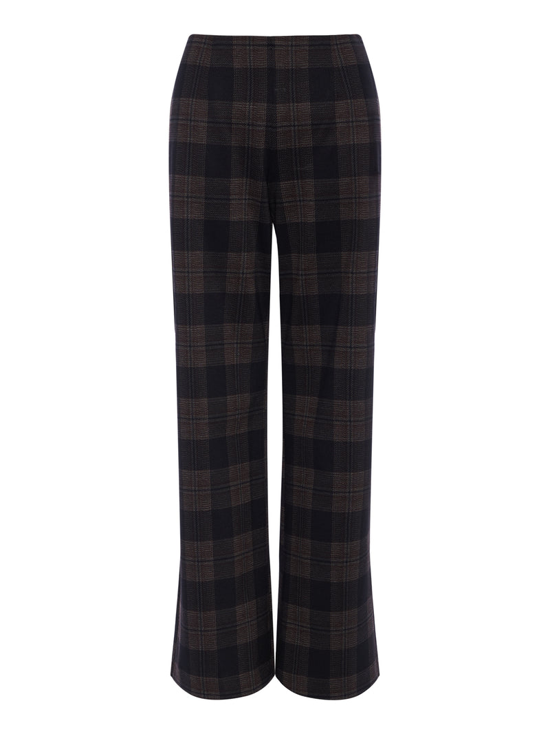 Relay Pull On Pant Espresso Plaid alt 5