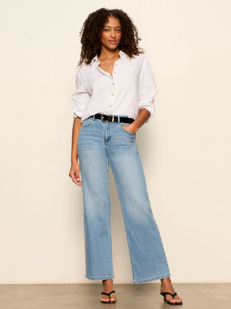 Ekara Crop Jean Light Wash alt 6