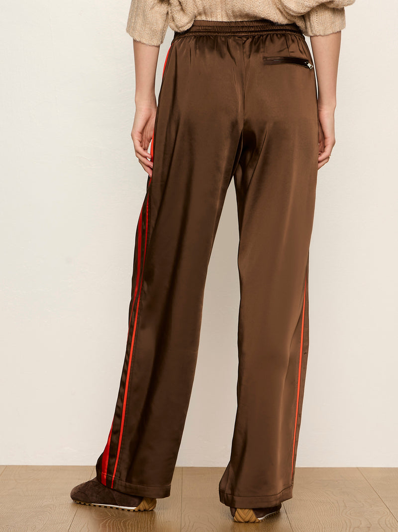 On Track Satin Pant Espresso Martini alt 2