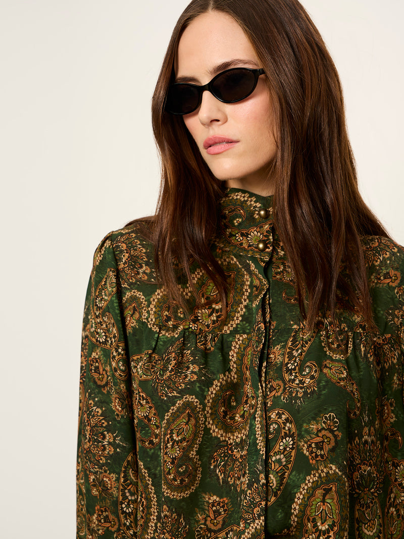 Uma High Neck Silk Shirt Decoratif alt 3