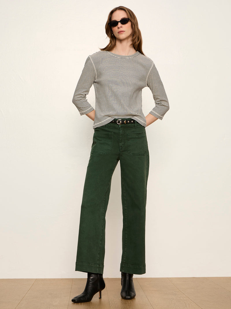 Chelsea Wide Leg Jean Washed Forest alt 5