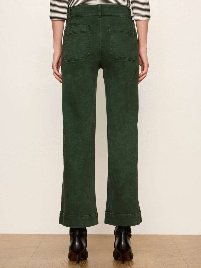 Chelsea Wide Leg Jean Washed Forest alt 2