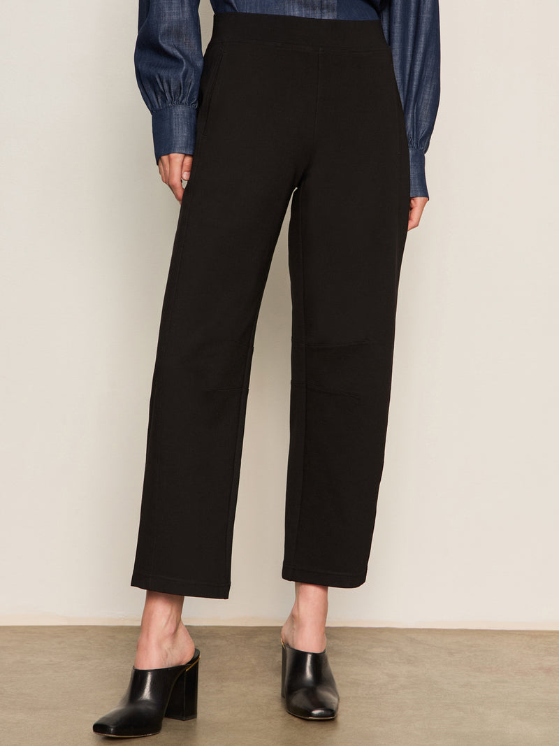 Ponte Barrel Trouser Black
