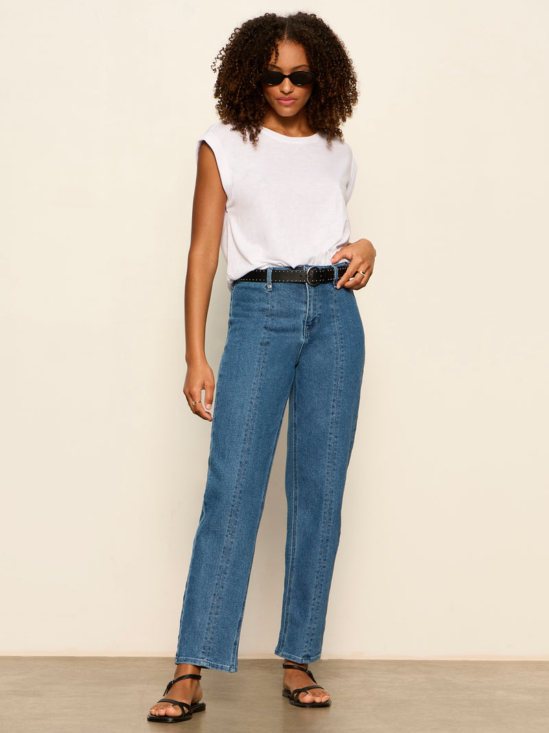 Nixie Slim Straight Ankle Jean Medium alt 5