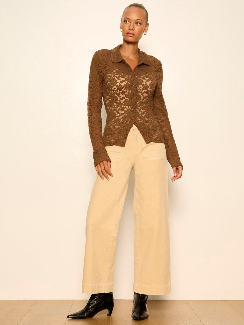 Chelsea Wide Leg Pant Light Goldie alt 6