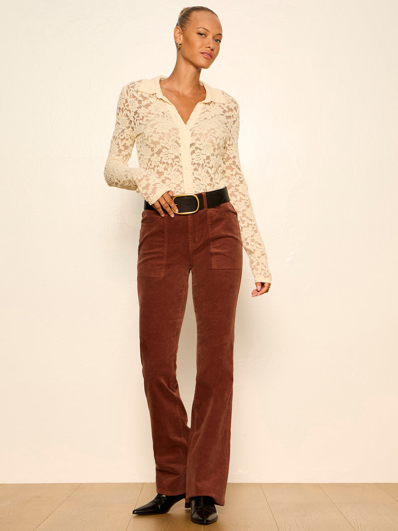 Dreamer Lace Shirt Bone alt 5