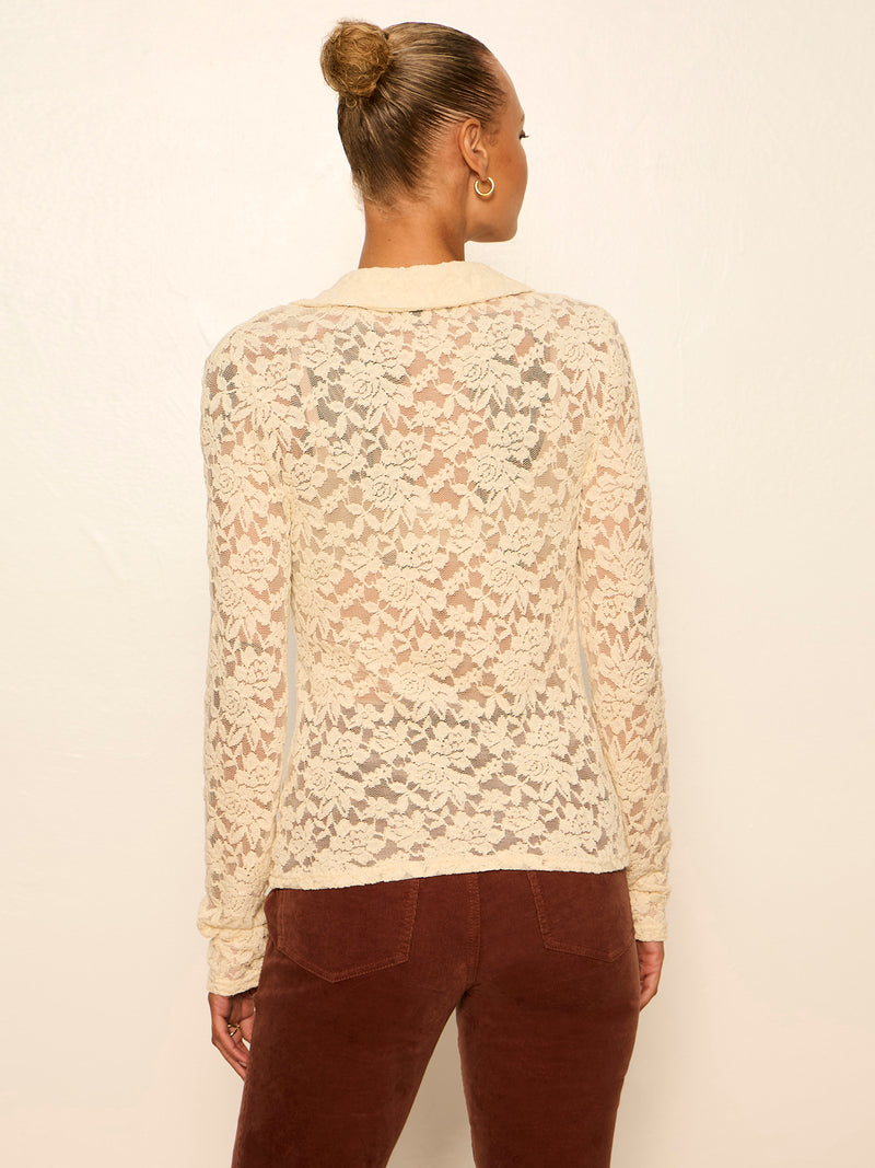 Dreamer Lace Shirt Bone alt 3